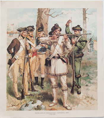 Miscellaneous Organizations, Continental Army
1776-1779